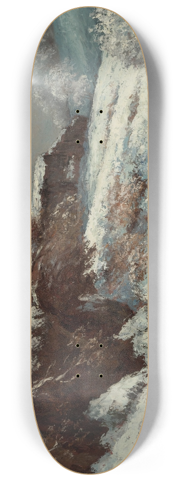 Gustave Courbet - Effet De Neige 8.25 inch art skate deck