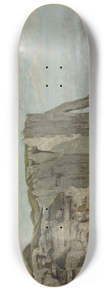 Gustave Courbet - The Etretat Cliffs after the Storm 8.25 inch art skate deck