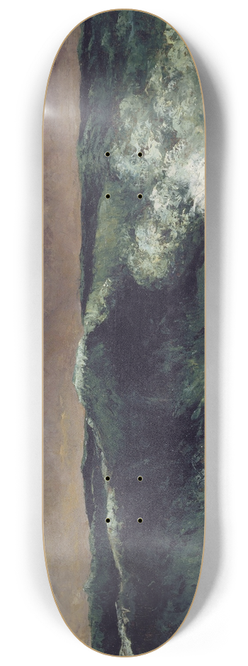 Gustave Courbet - The Wave 8.25 inch art skate deck
