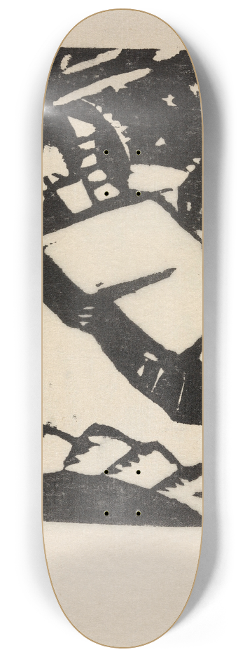 Gustave De Smet - A Winters Evening 8.25 inch art skate deck
