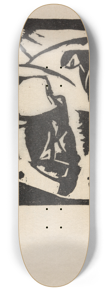Gustave De Smet - Harvesting Potatoes 8.25 inch art skate deck