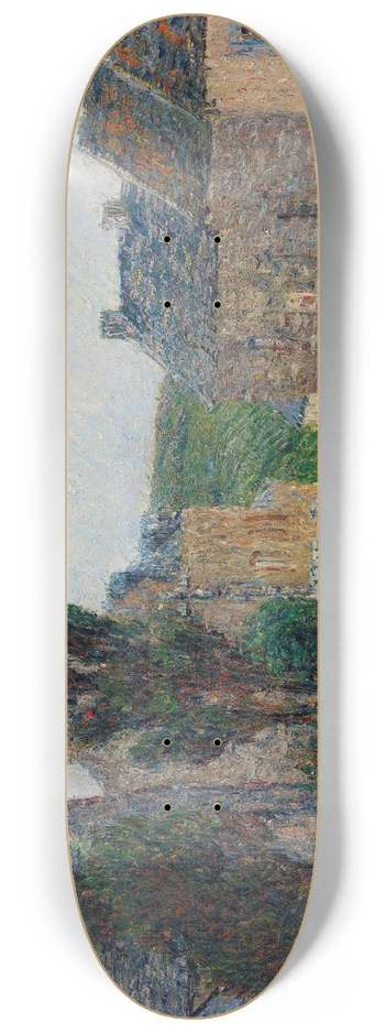 Gustave Loiseau - Rue  St. Lunaire 8.25 inch art skate deck