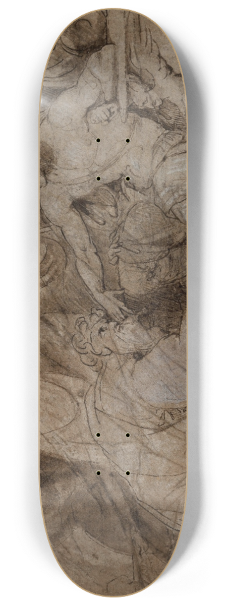 Gavin Hamilton - Priam pleading with Achilles for the body of Hector 8.25 inch art skate deck