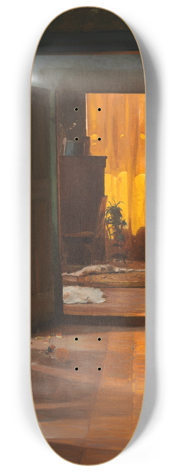 Gustav Kampmann - Sonne im Haus 8.25 inch art skate deck