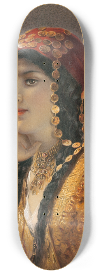 Gustav Karl Ludwig Richter - Odalisque 8.25 inch art skate deck