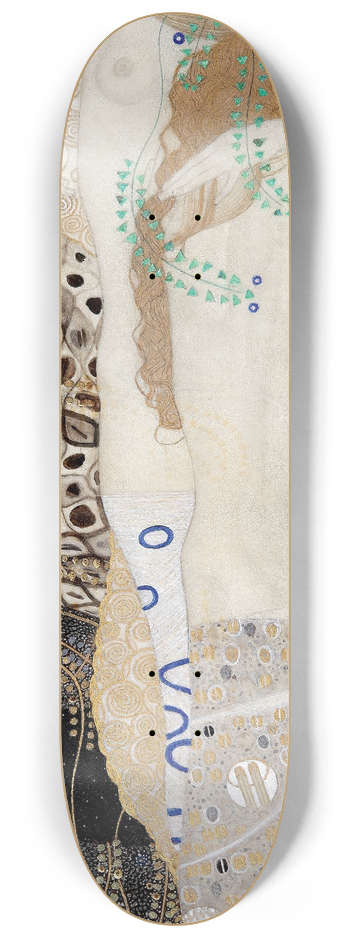 Gustav Klimt - Girlfriends (water snakes I) 8.25 inch art skate deck