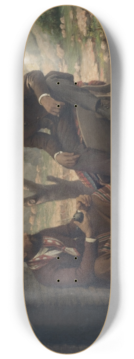 Genaro Prez - Escena de costumbres 8.25 inch art skate deck