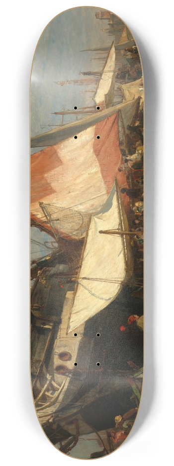 Gustav Schnleber - Regatta in Venedig 8.25 inch art skate deck