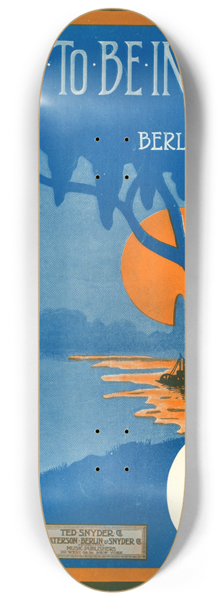 Gene Buck - I want to be in Dixie 8.25 inch art skate deck