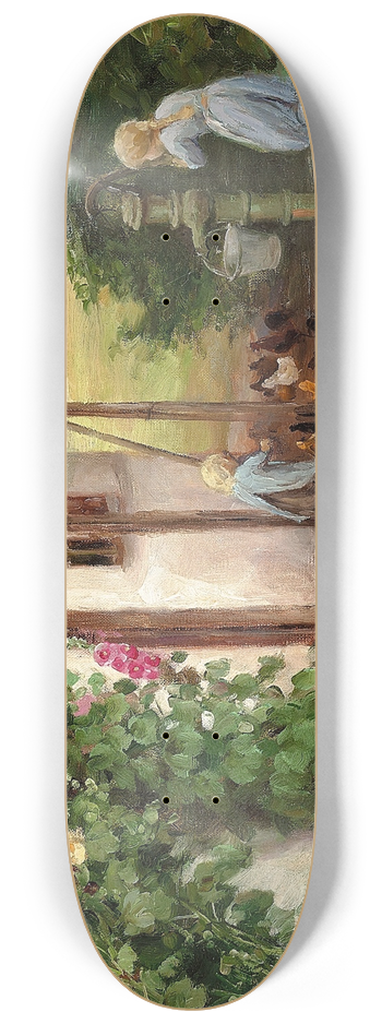 Hans Andersen Brendekilde - Udenfor bondehuset 8.25 inch art skate deck