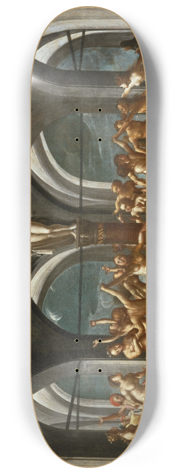 Hans Bock the Elder - Dance around the Statue of Venus 8.25 inch art skate deck