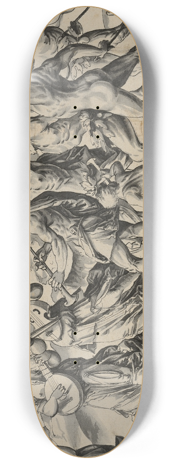Hans Bock the Elder - Triumphzug des Bacchus 8.25 inch art skate deck
