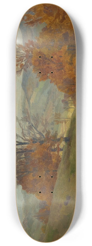 Hans Brunner - Herbstlandschaft 8.25 inch art skate deck