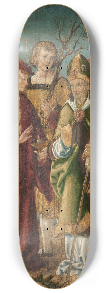 Hans Burgkmair The Elder - Sieben heilige Nothelfer 8.25 inch art skate deck