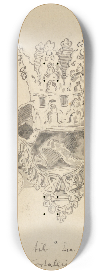 Hans Gude - Brurestas 8.25 inch art skate deck