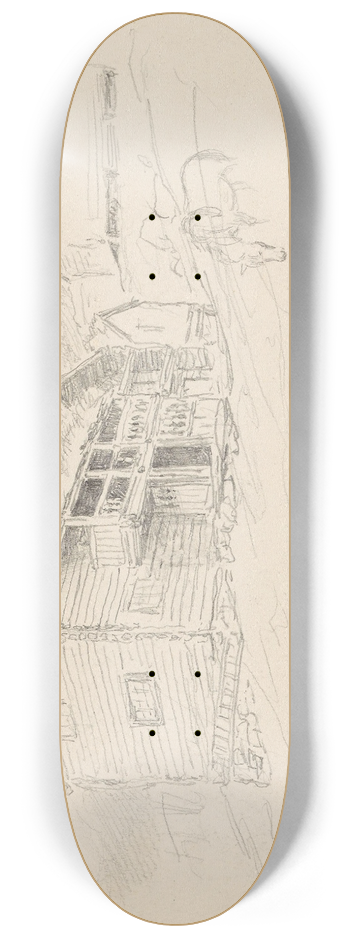 Hans Gude - Grd, Gudbrandsdalen 8.25 inch art skate deck