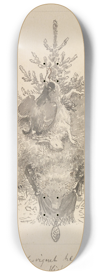 Hans Gude - Jakttrof 8.25 inch art skate deck