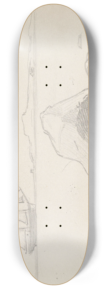Hans Gude - Skip utenfor Vally 8.25 inch art skate deck