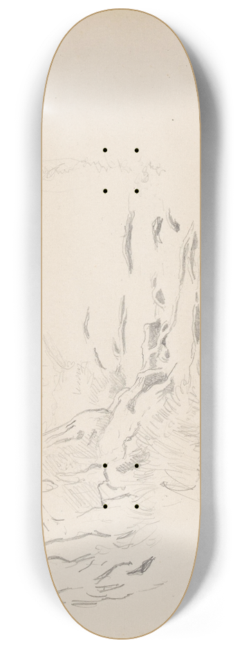 Hans Gude - Trestamme 8.25 inch art skate deck