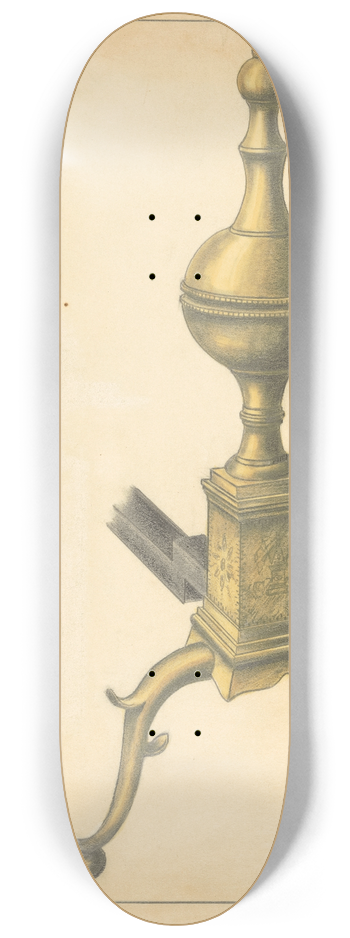 Hans Korsch - Andiron (one of pair) 8.25 inch art skate deck