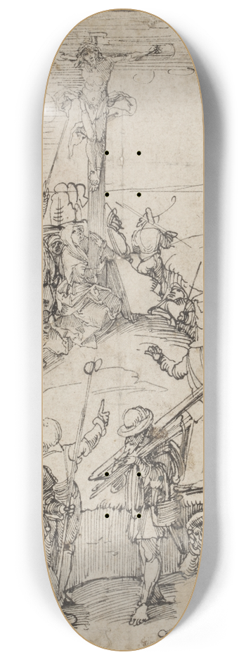 Hans Leonhard Schufelein - Crowded calvary 8.25 inch art skate deck