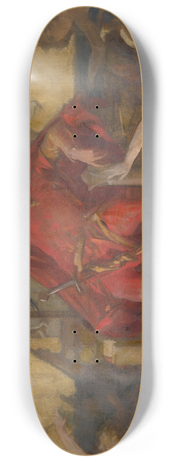Hans Makart - (Study for the Decorative Panel) Gambrinus 8.25 inch art skate deck