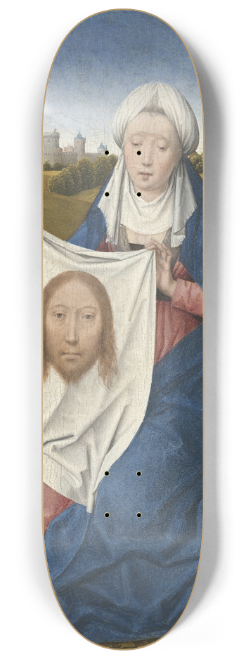 Hans Memling - Saint Veronica (obverse) 8.25 inch art skate deck