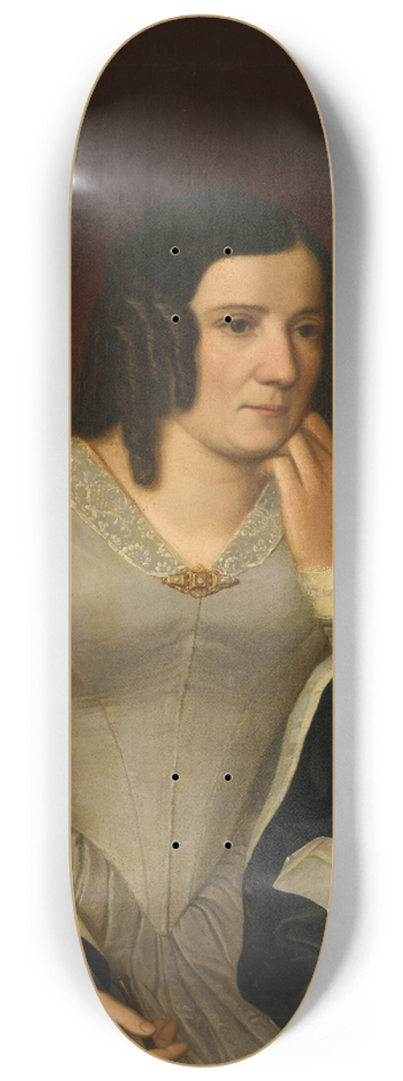 Georg Balder - Portrait of the Wife (of Friedrich Helmle) 8.25 inch art skate deck