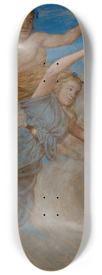 Hans Thoma - August (Erntetanz) 8.25 inch art skate deck