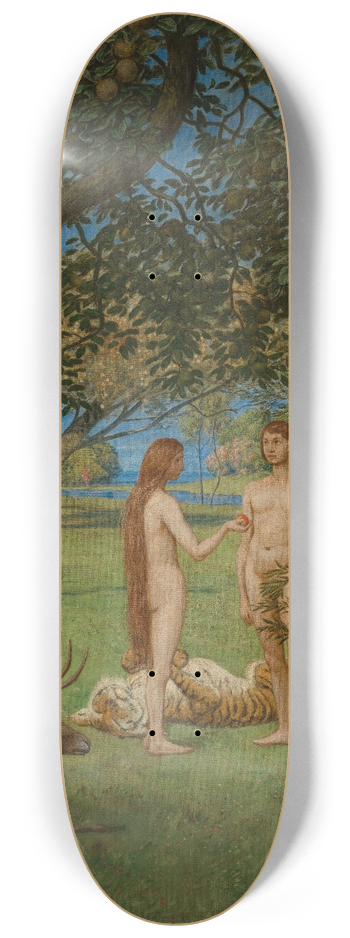 Hans Thoma - Das Paradies 8.25 inch art skate deck