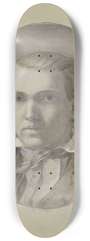 Hans Thoma - Portrt eines Sohnes von Ludwig Thoma 8.25 inch art skate deck