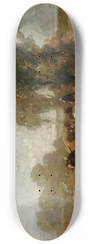 Hans Von Mares - Halt an der Trnke 8.25 inch art skate deck
