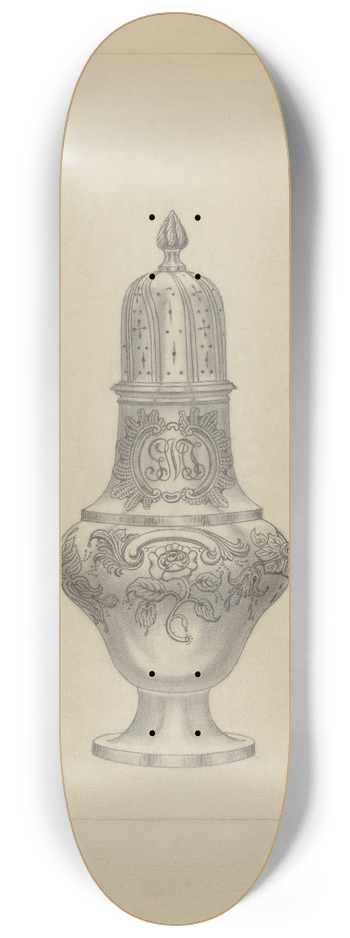 Hans Westendorff - Silver Caster 8.25 inch art skate deck