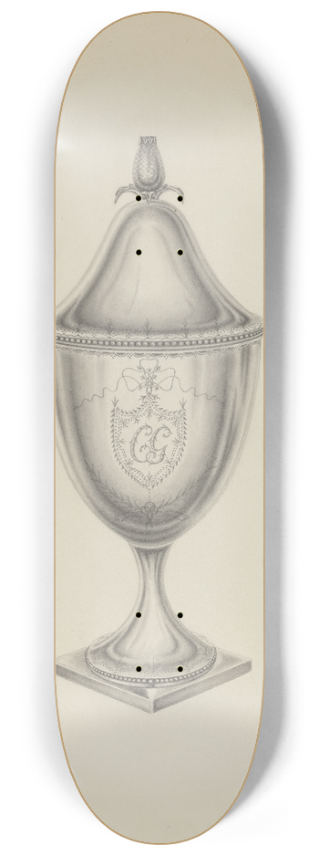 Hans Westendorff - Silver Sugar Bowl 8.25 inch art skate deck