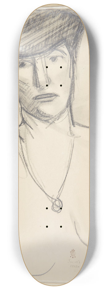 Harald Giersing - Hoved og bryst af en kvinde 8.25 inch art skate deck