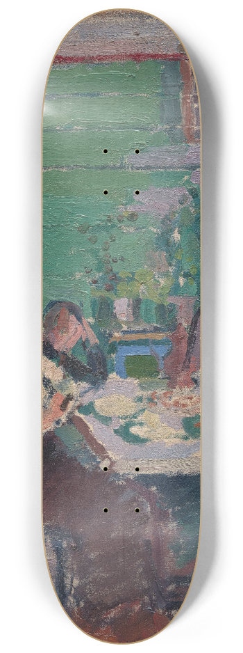 Harold Gilman - Interior Scene, Possibly in Norway 8.25 inch art skate deck