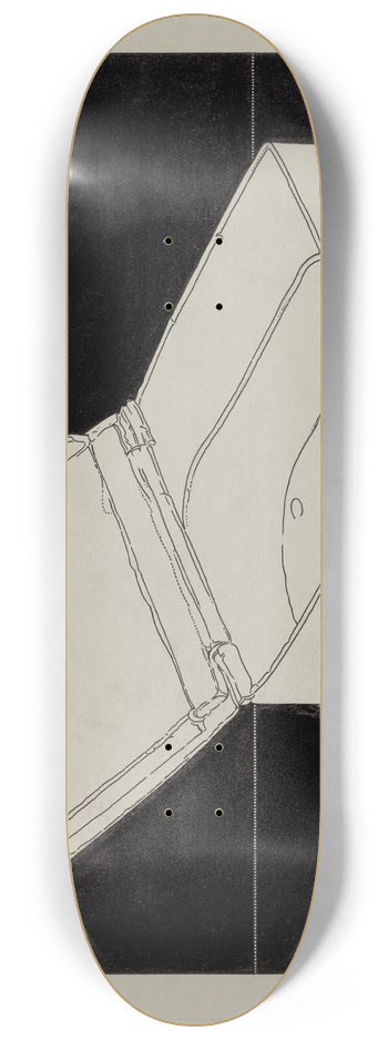 Harry Goodman - Pewter Box 8.25 inch art skate deck