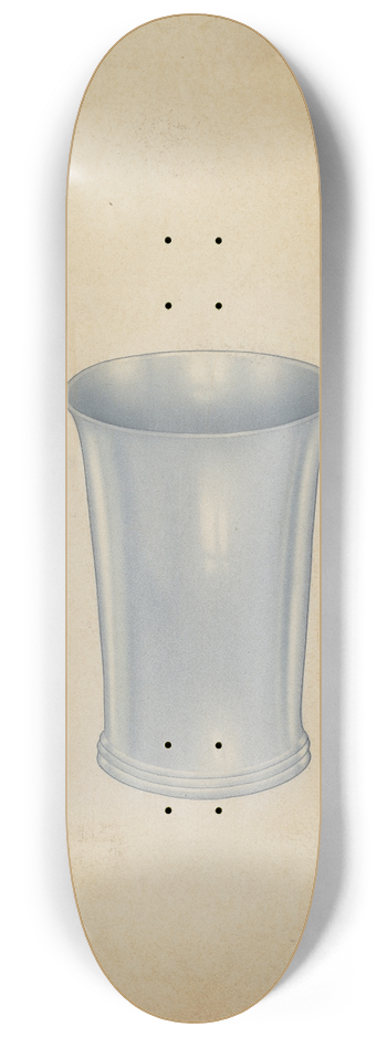 Harry Goodman - Silver Beaker 8.25 inch art skate deck