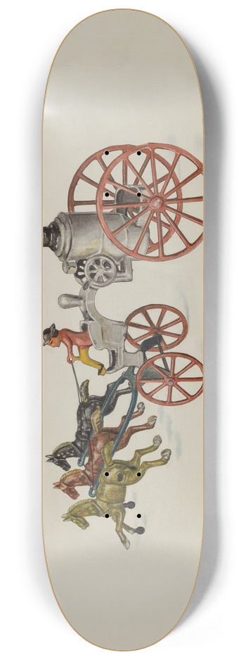 Harry Grossen - Toy Fire Engine 8.25 inch art skate deck