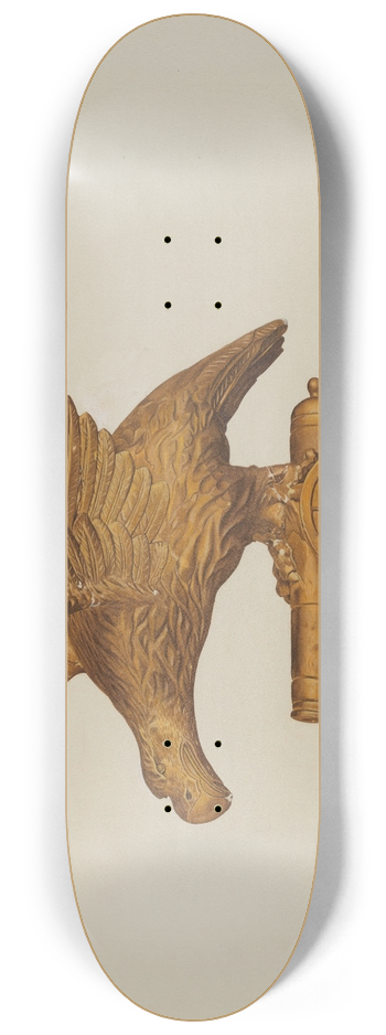 Hazel Hyde - Eagle with Cannon 8.25 inch art skate deck