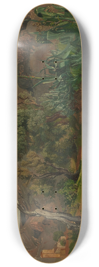Heinrich Ludwig - Landschaft bei Palermo 8.25 inch art skate deck
