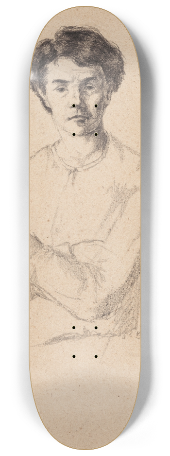 Helene Schjerfbeck - Nuori mies 8.25 inch art skate deck
