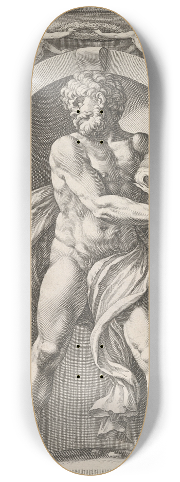 Hendrick Goltzius - Pluto 8.25 inch art skate deck