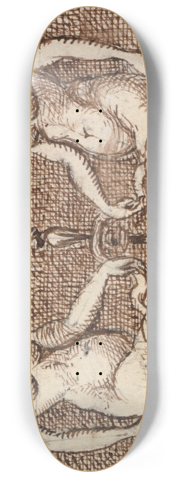 George Augustus Sala - Two Mermaids 8.25 inch art skate deck