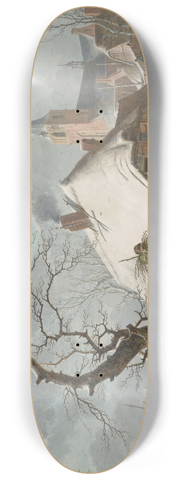 Hendrik Meyer - A Winter Scene 8.25 inch art skate deck
