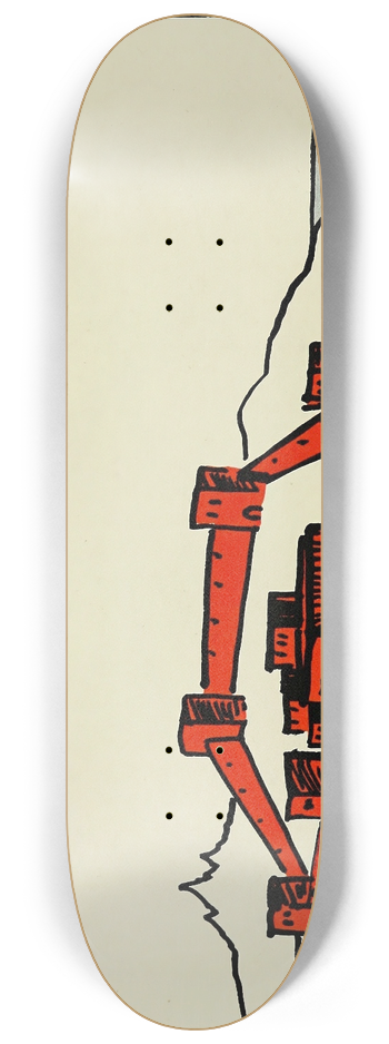 Hendrik Willem Van Loon - A Phoenician Colony 8.25 inch art skate deck