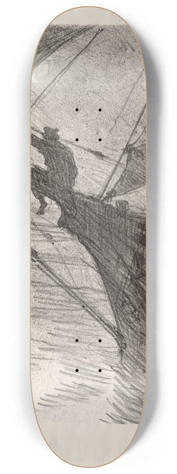 Henri de Toulouse-Lautrec - Oceano Nox 8.25 inch art skate deck
