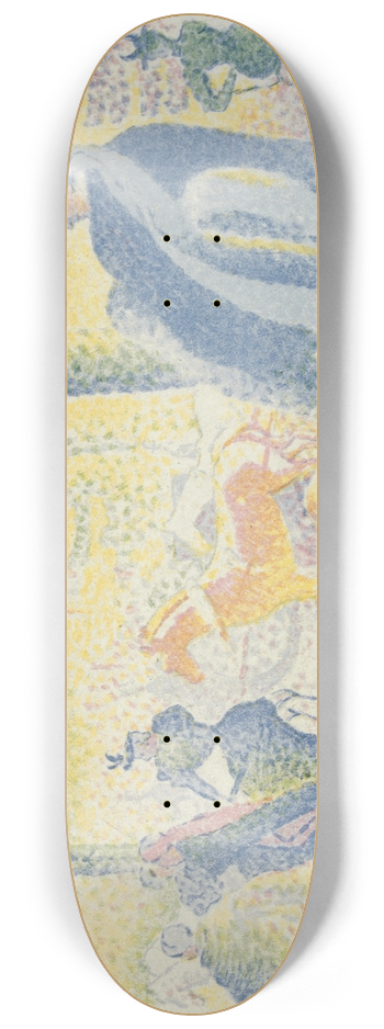 Henri-Edmond Cross - In The Champs Elyses 8.25 inch art skate deck