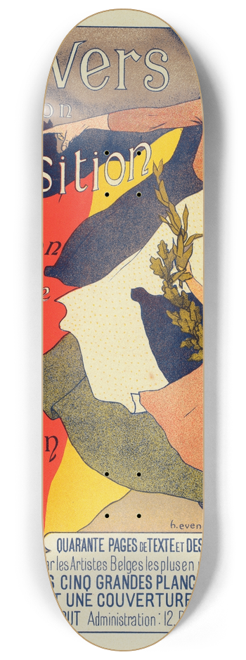 Henri Evenepoel - Anvers Et Son Exposition 8.25 inch art skate deck