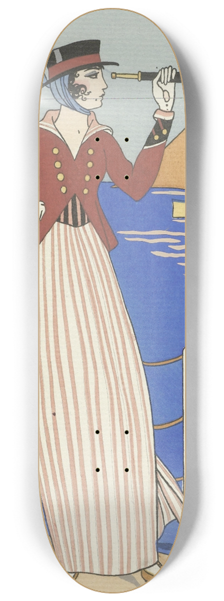 George Barbier - Costume de Yacht 8.25 inch art skate deck